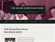 Tablet Screenshot of goldenhorseranch.com